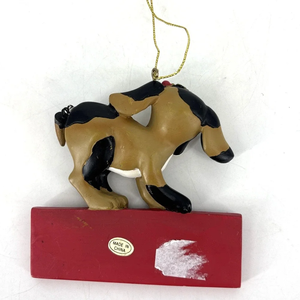 Funny Dog Christmas Ornament Holiday Decor 